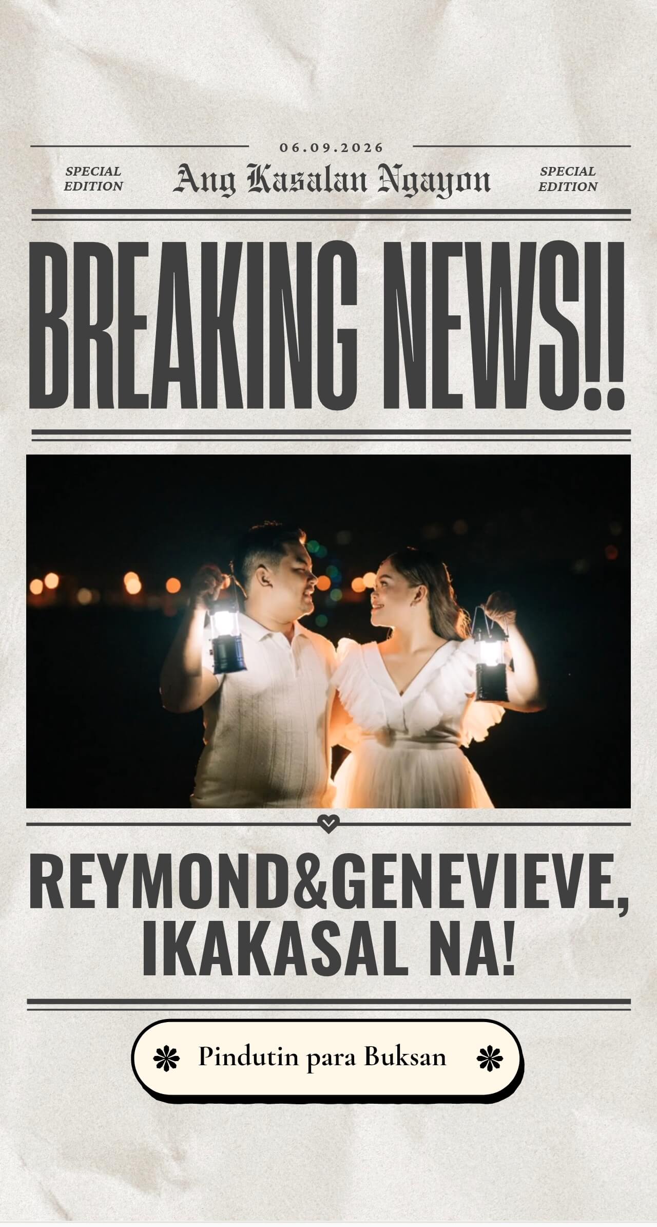 Reymond & Genevieve Mobile Screenshot